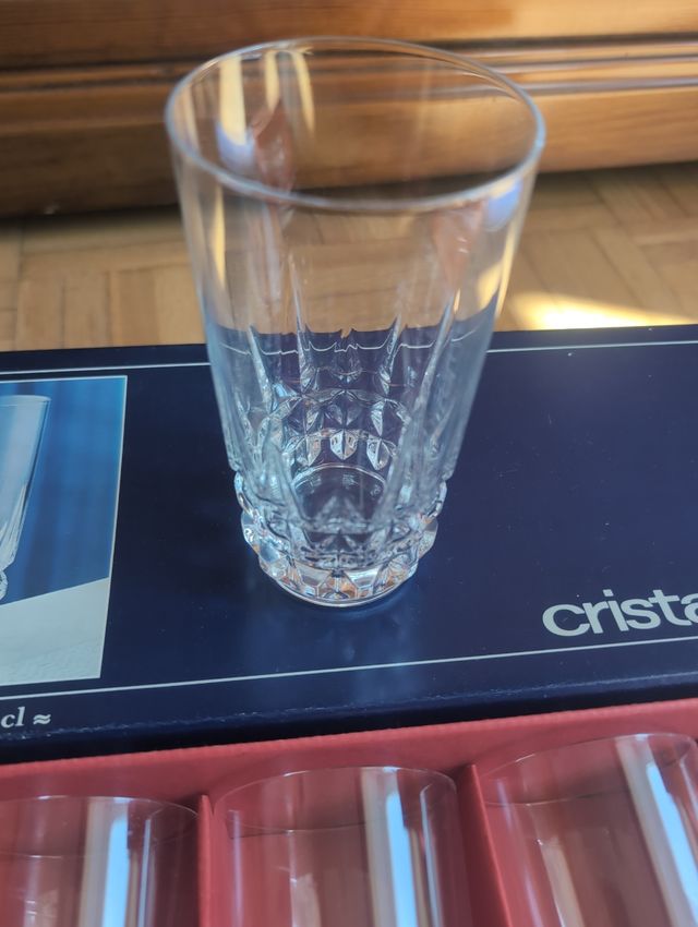6 Vasos Cristal d'Arques Pompadour 33cl