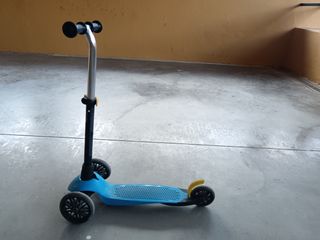 Patinete 3 Ruedas Azul y Amarillo