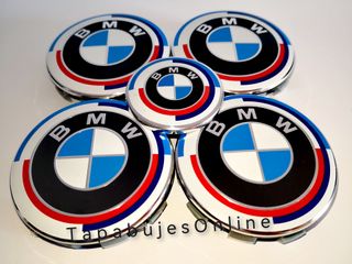 KIT COMPLETO 7 LOGOS PARA COCHE BMW 50 Aniversario