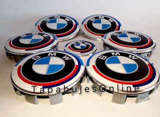 KIT COMPLETO 7 LOGOS PARA COCHE BMW 50 Aniversario