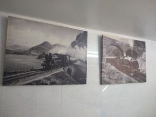 Cuadros de trenes antiguos