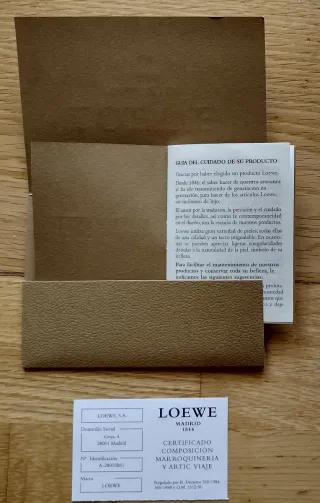 Bolso bandolera Loewe Piel Ternera Camel