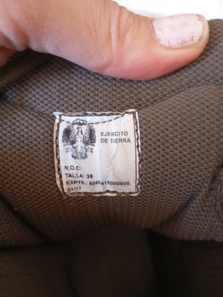 Botas de montaña de ejercito de tierra 