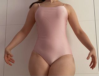 Maillot ballet y falda rosa