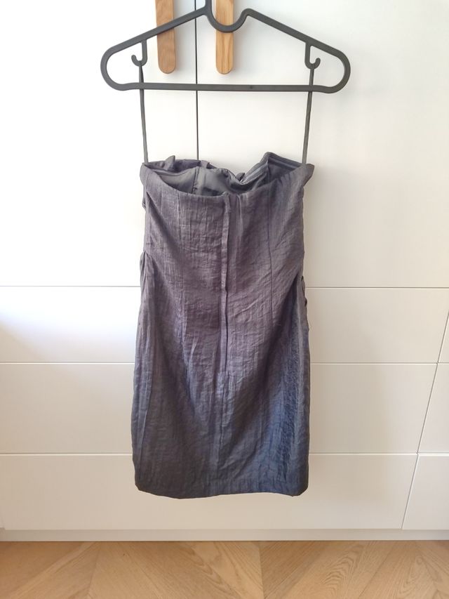 Vestido palabra de honor negro