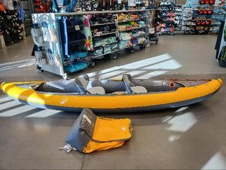Canoa Kayak Hinchable Tribord 100+ Amarillo 2 Plazas