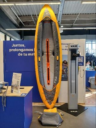 Canoa Kayak Hinchable Tribord 100+ Amarillo 2 Plazas
