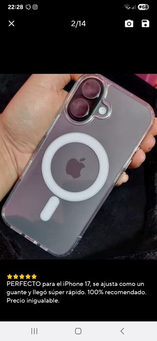 Funda para iPhone 17,16,15,14 plus, 13,12,11