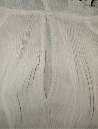Camicia Zara beige plissettata pari a nuova L