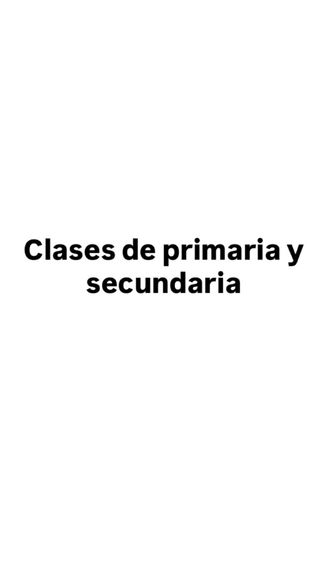 Imparto clases de primaria y secundaria 