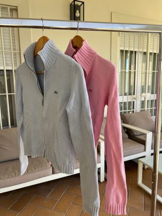 Jersey Burberry Celeste Talla XS Vintage