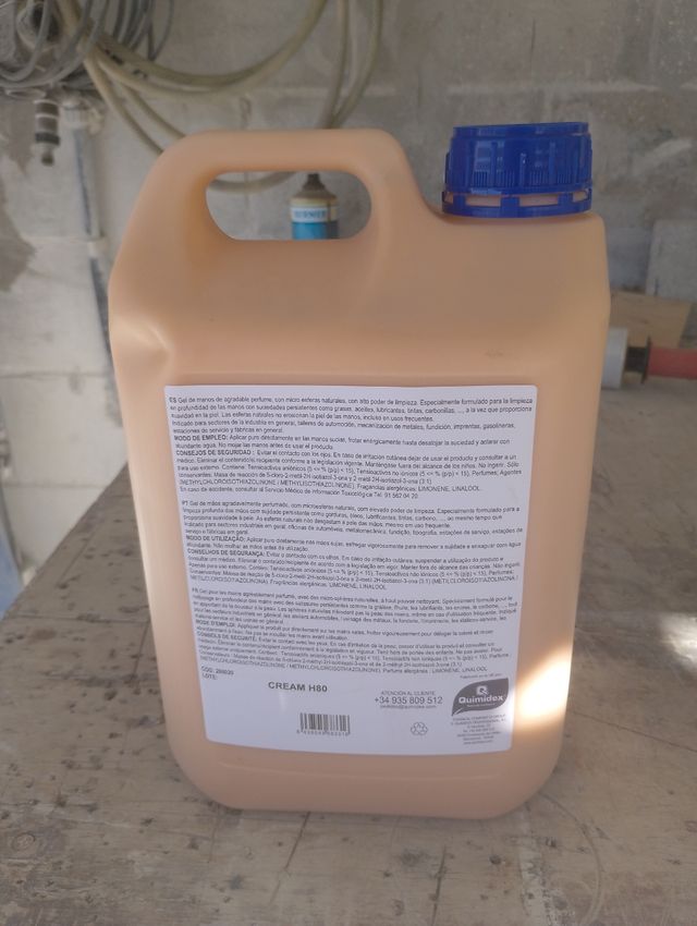 Jabón  gel para taller