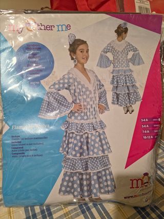 Traje Flamenca Niña My Mother Me Talla 5/6 Nuevo