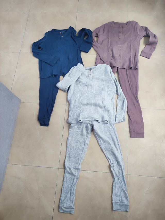 Pijamas algodón 3 uds