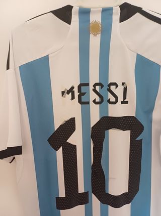 Camiseta Argentina Messi Mundial 2022