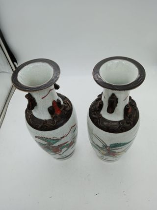 Coppia vasi orientali in porcellana