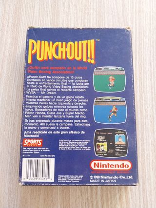 PUNCH OUT PAL ESPAÑA NINTENDO NES 
