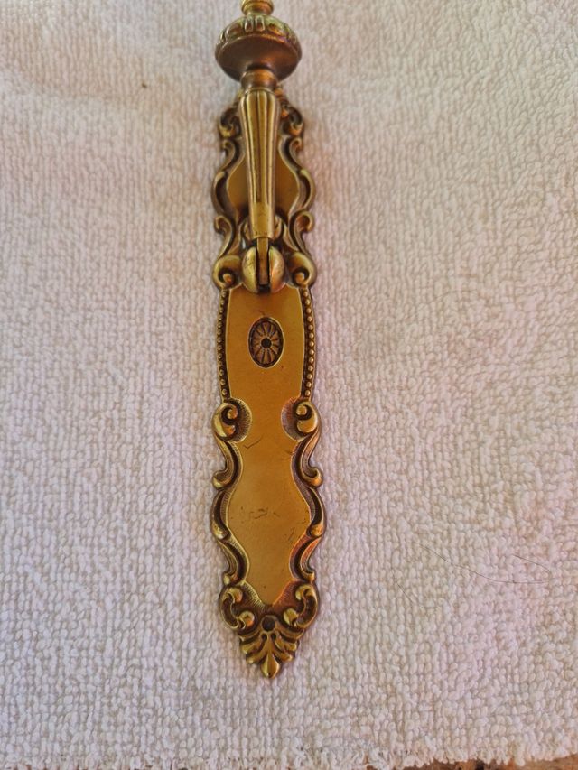 Tirador metal bronce vintage