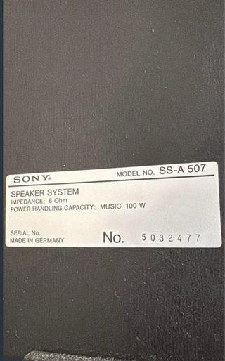 Equipo de música Sony