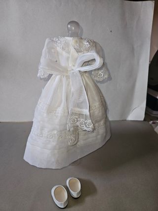 Vestido Nancy Comunión Blanco con Accesorios