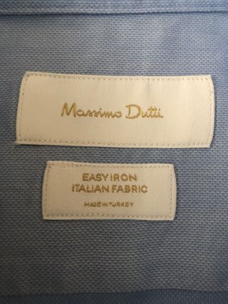 Camisa azul Massimo Dutti