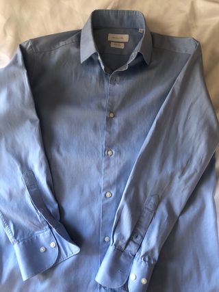 Camisa azul Massimo Dutti