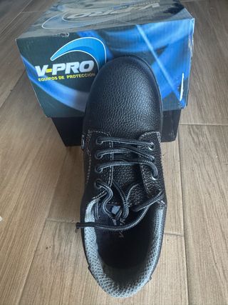 Zapatos seguridad punta acero V-PRO negros