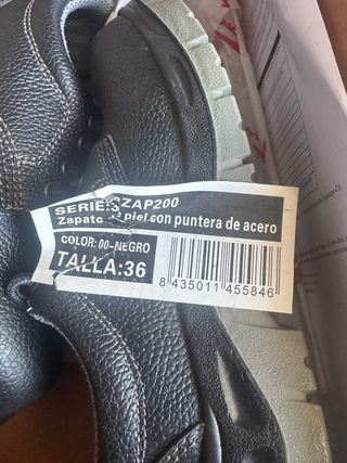 Zapatos seguridad punta acero V-PRO negros