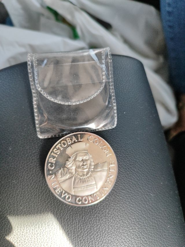 Medalla Cristóbal Colón 2oz Plata