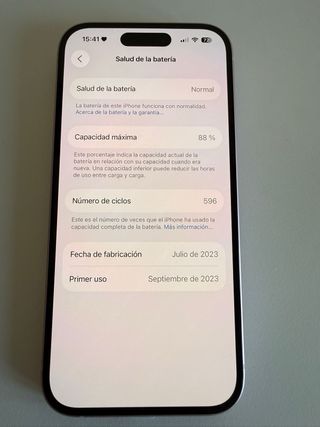 iPhone 15 256 GB Rosa
Sin cargador