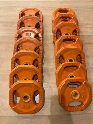 Discos de pesas 5 kg (Naranja)
