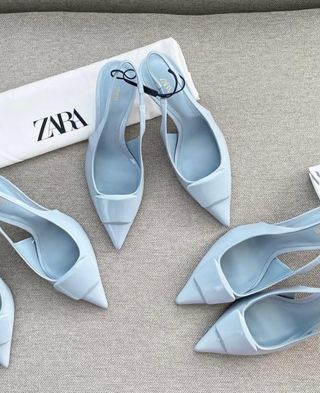 Zapatos de tacón Zara azul 39