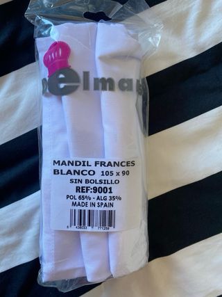Conjunto Ropa Cocinero Velilla Blanco y Cuadros