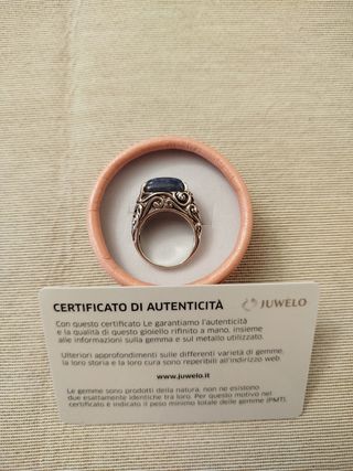 Anello Argento 925 con Cianite Tibetana