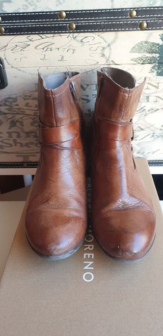 BOTINES PIEL MARRÓN