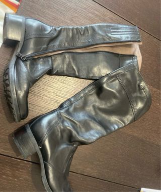 Stivali Neri Giardini Pelle