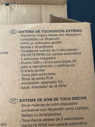 Tocadiscos Muse MT-103 DB Bluetooth