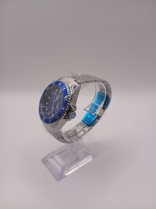 Reloj Lige Azul y Plateado