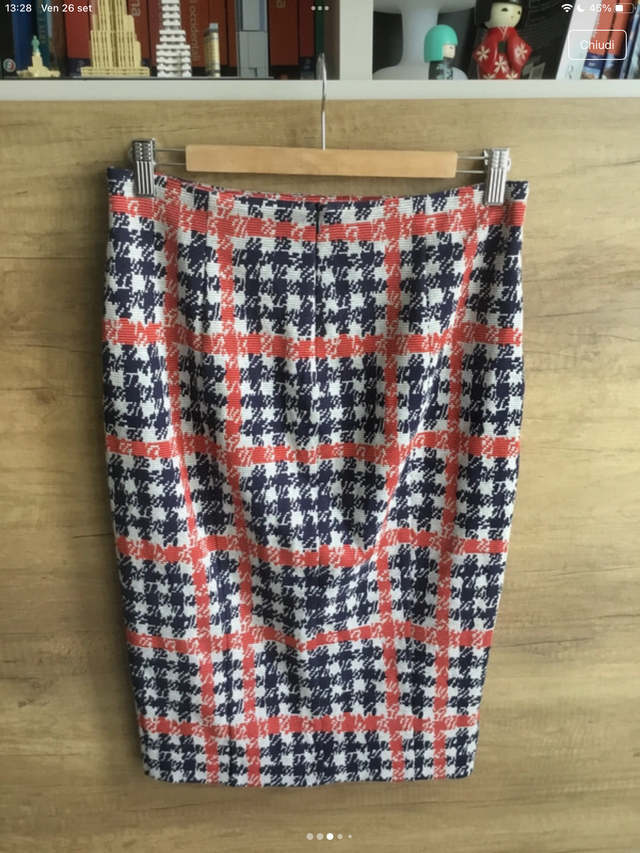 Gonna a quadri I blues taglia XL