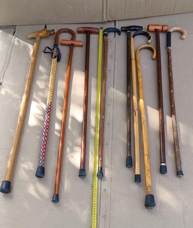 Lote de bastones y garrotas