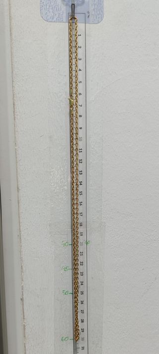 00373 CADENA FORZADA DE ORO DE 18K - 60CM 