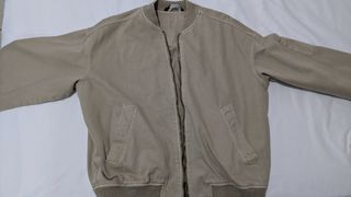 Chaqueta Bomber Zara Beige Hombre