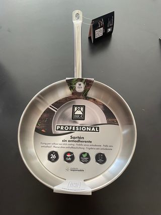 Sartén BRA Profesional 26cm Acero Inoxidable