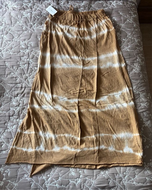 Falda larga tie-dye talla única