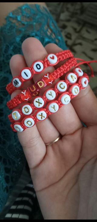 Pulseras personalizadas con nombres 