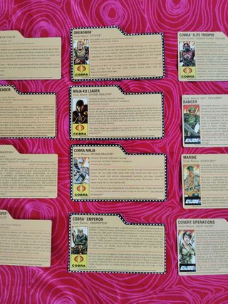 Tarjetas Gi Joe - Varios Personajes
