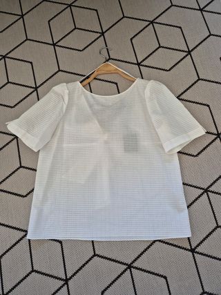 Blusa Massimo Dutti Blanca