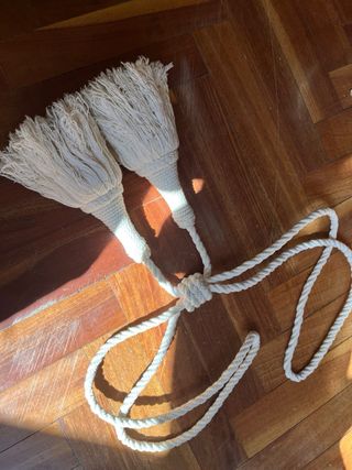 Abrazadera cortina algodón 90cm