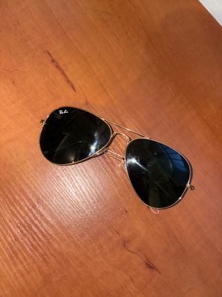 Gafas Ray Ban Aviator Negro Dorado