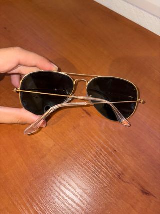 Gafas Ray Ban Aviator Negro Dorado
